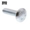 Prime-Line Carriage Bolts, 1/4 in.-20 X 1 in., A307 Grade A Zinc Plated Steel (100 Pack) 9062146 - alternate 3